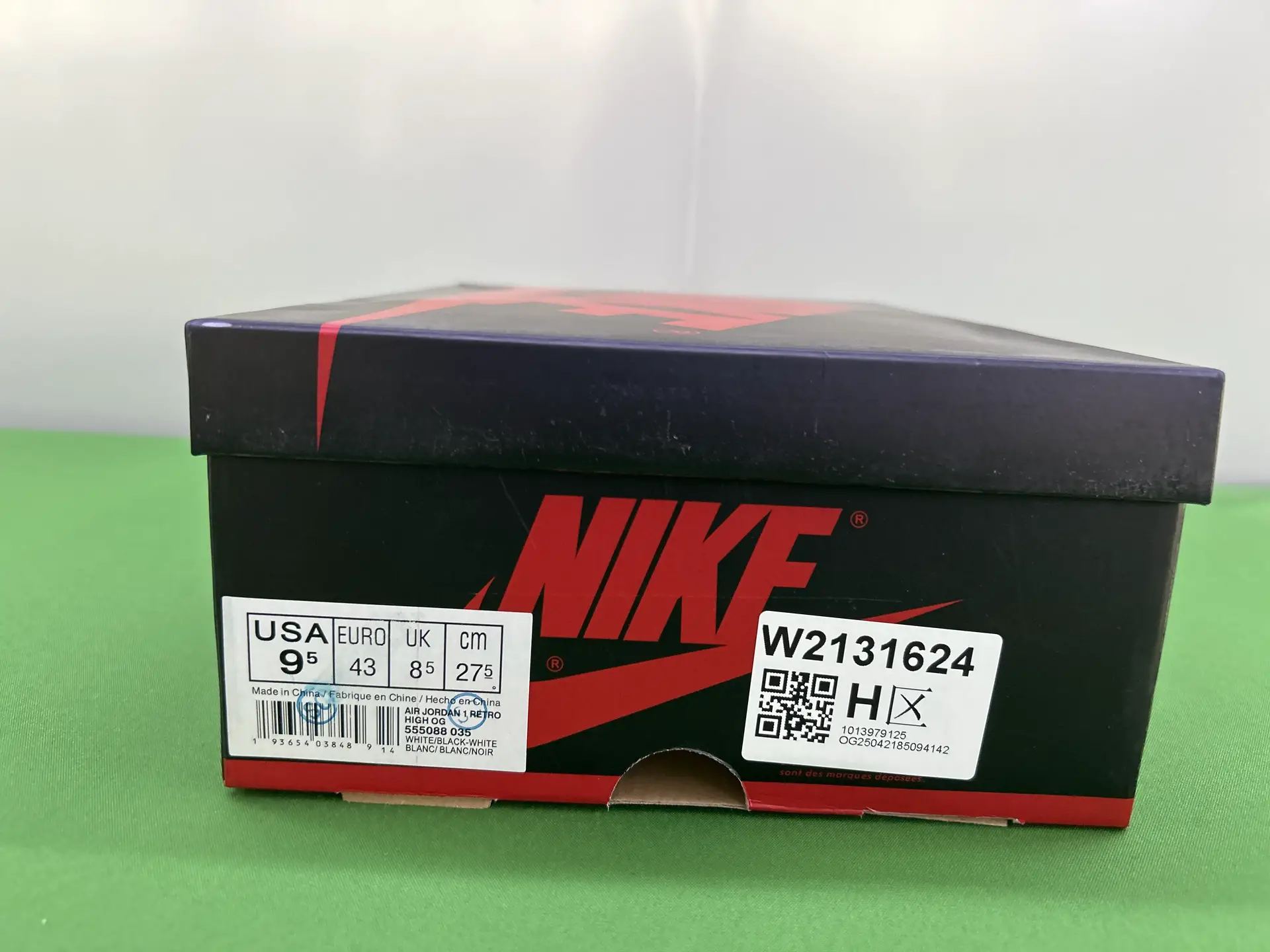 Nike Air Jordan 1 Retro High OG WHITE/BLACK-WHITE