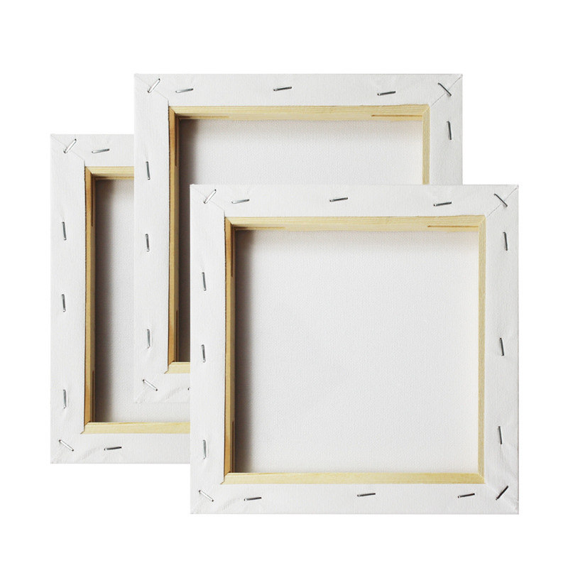 Hongye Oil Painting White Coated Cloth Oil Canvas Frame Wholesale Pure Cotton Studio Oil Painting Frame 30X30 Canvas Frame