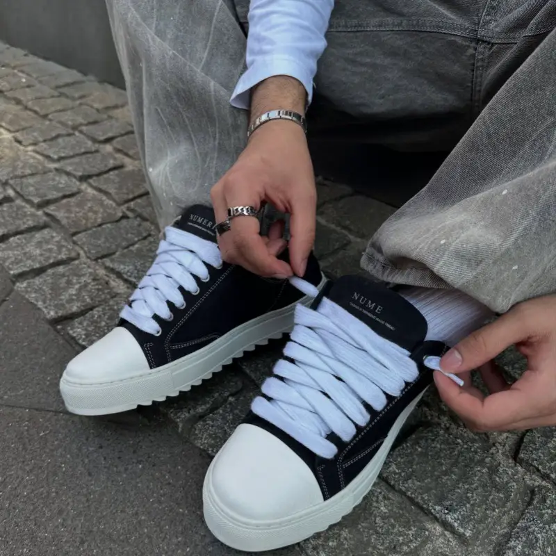 In-Stock Numeris Shoes Popular Foreign Trade Thick-Soled Zigzag Sole Non-Slip Comfortable Couple Style Lightweight Casual Shoes
