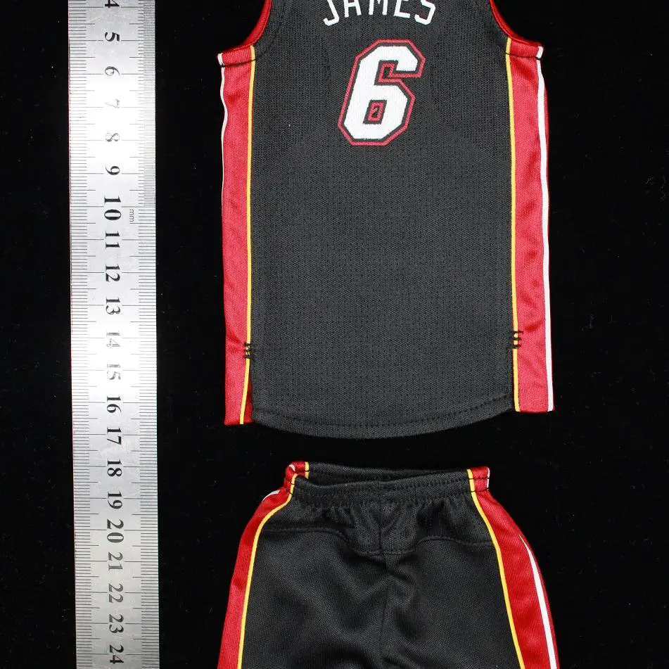 Reset Studio 1/6 12 Season Regular Season James Wade Black with Heat Team Pattern Jersey In Stock