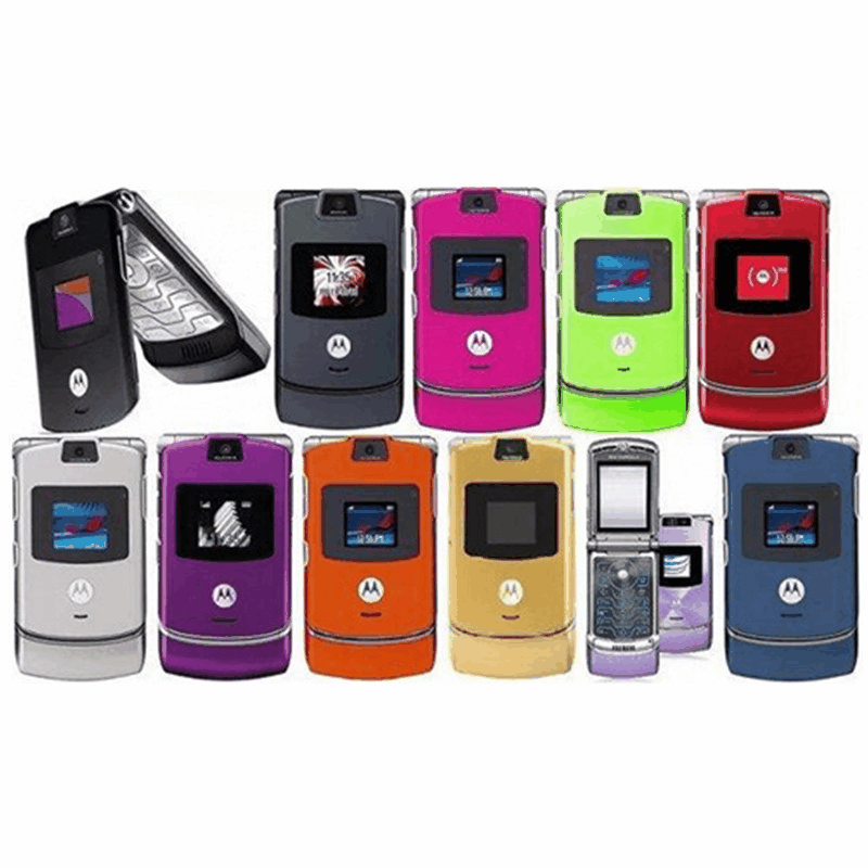 Classic recommend lightning shipping wholesale supply V3 stock mobile phone folding flip design suitable for spare phone Foto QC de 1688 na Qualit.ly