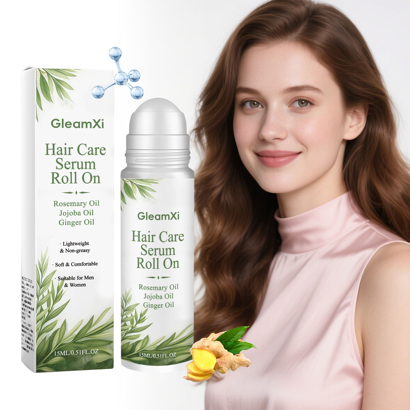 Gleamxi Hair Care Moisturizing Essence Smoothes Hair, Moisturizes It, Is Gentle and Convenient for Daily Hair Care Application