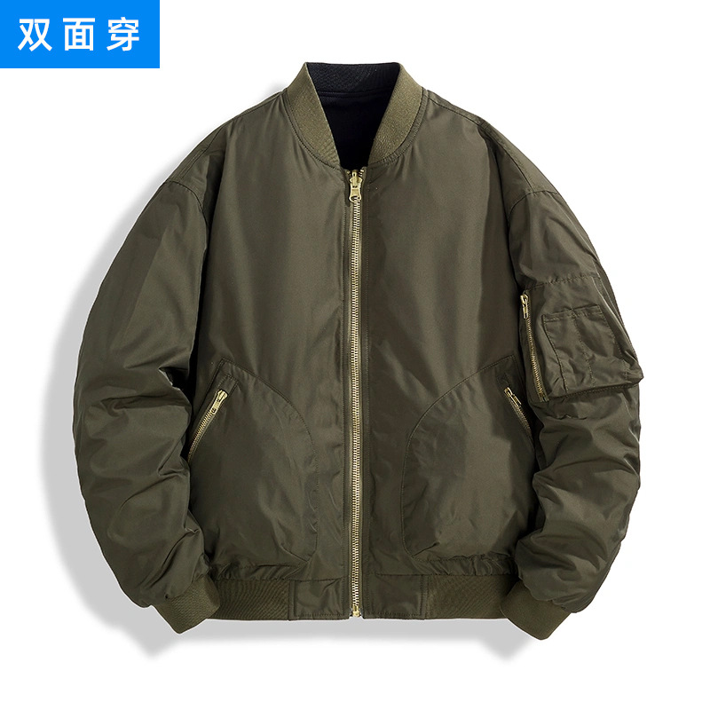 Cross-Border Foreign Trade Aliexpress Pilot Jacket Men's Air Force American Baseball Uniform Spring Autumn Winter Casual Thin Jacket Trendy