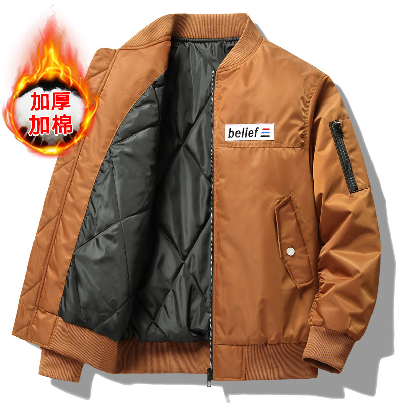 Air Force Autumn and Winter Large Size Men's Sports Fashion New Stand Collar Cotton Jacket One Aviator Baseball Shirt Fashion Clothing