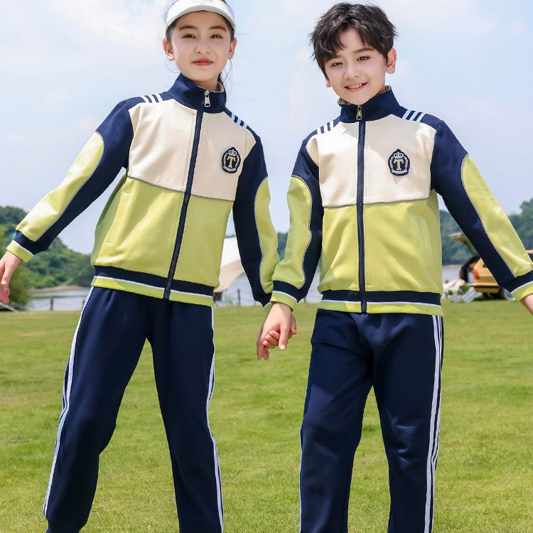 Kindergarten garden clothes summer short-sleeved primary school uniform spring and autumn first grade sportswear class uniform baseball uniform suit