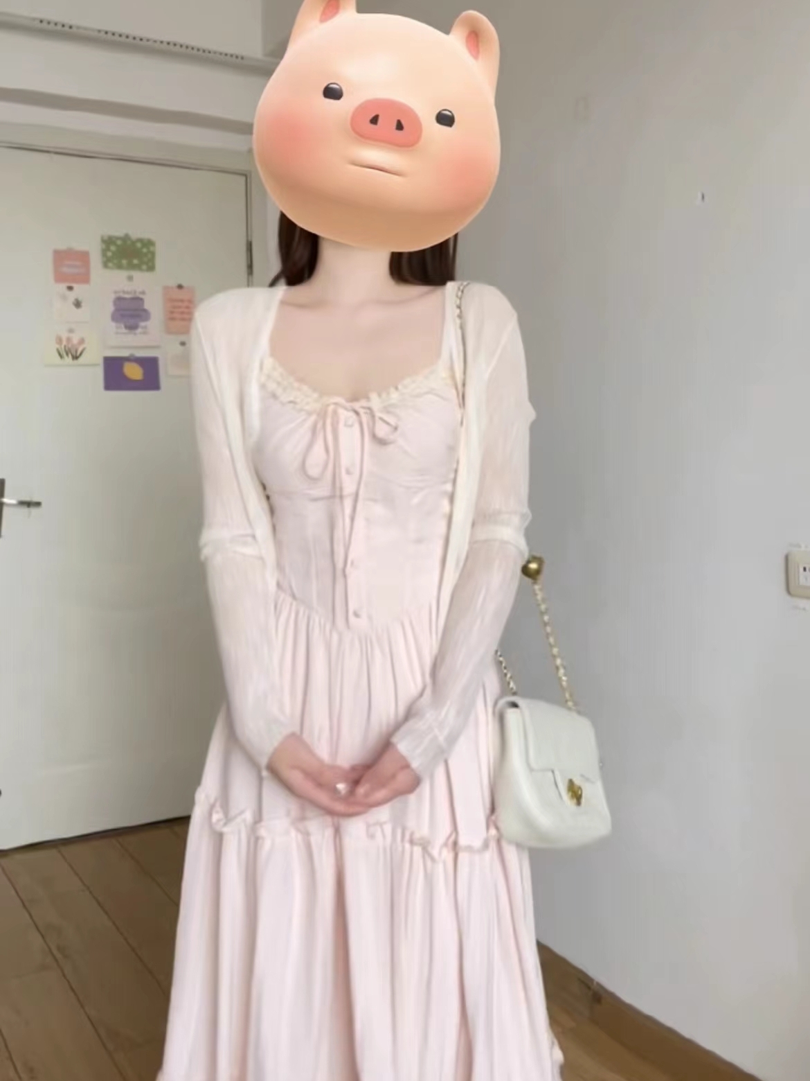 French Romantic Lace Splicing Pink Suspender Dress for Women Summer 2026 New Style Sweet and Gentle Elegant Long Dress