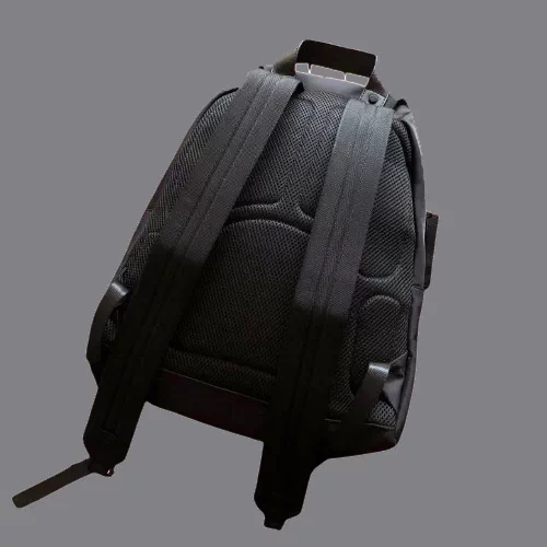 Front white wide strip with two horizontal lines, Le Ai string, right Russian two-color backpack 33031427