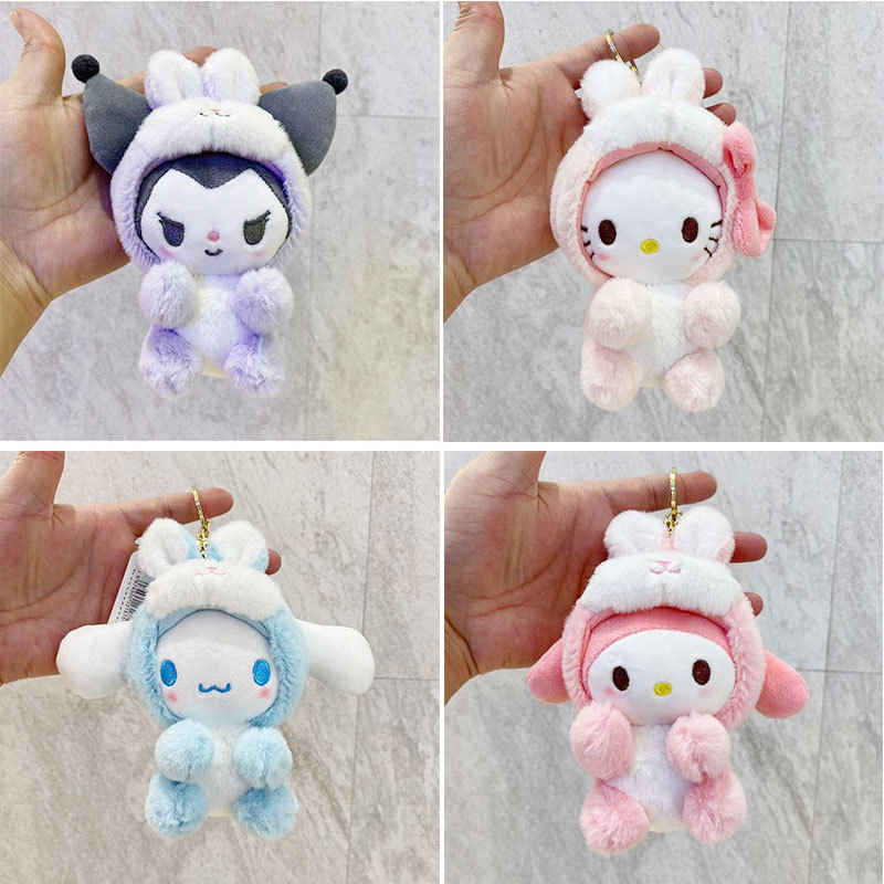Plush sanliou doll keychain pendant cute coolomi Doll Doll wholesale plush toy small gift