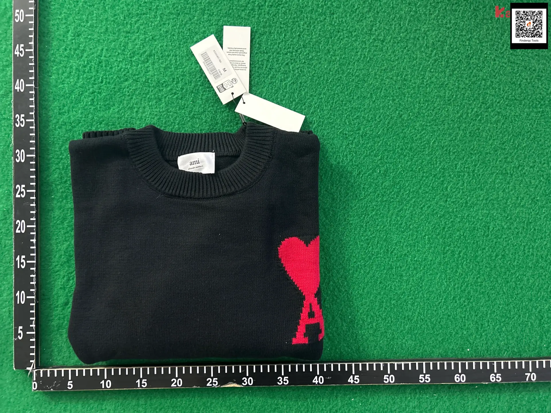 AMI Paris Ami de Coeur Sweater Black