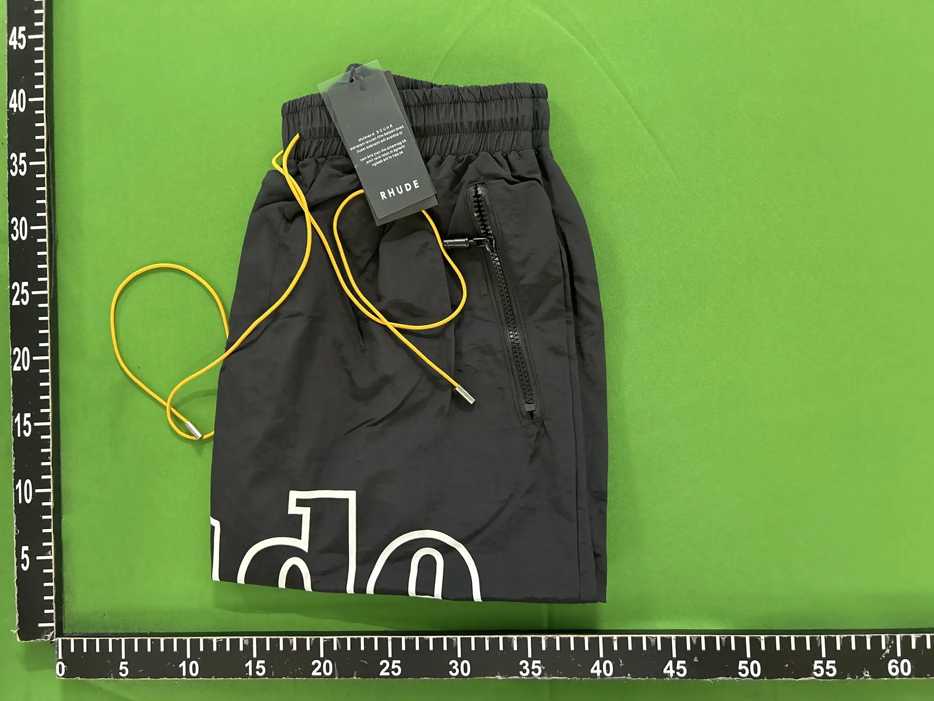RHUDE Logo Shorts Black