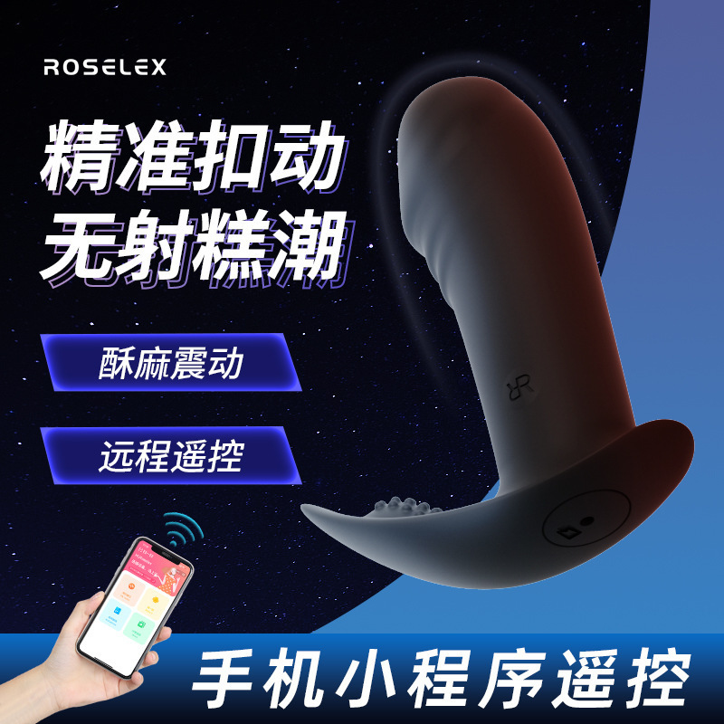 ROSELEX Lauros Small Wearing Backcourt Small Program Remote Control Small Easy to Go in and Out Prostate Massager