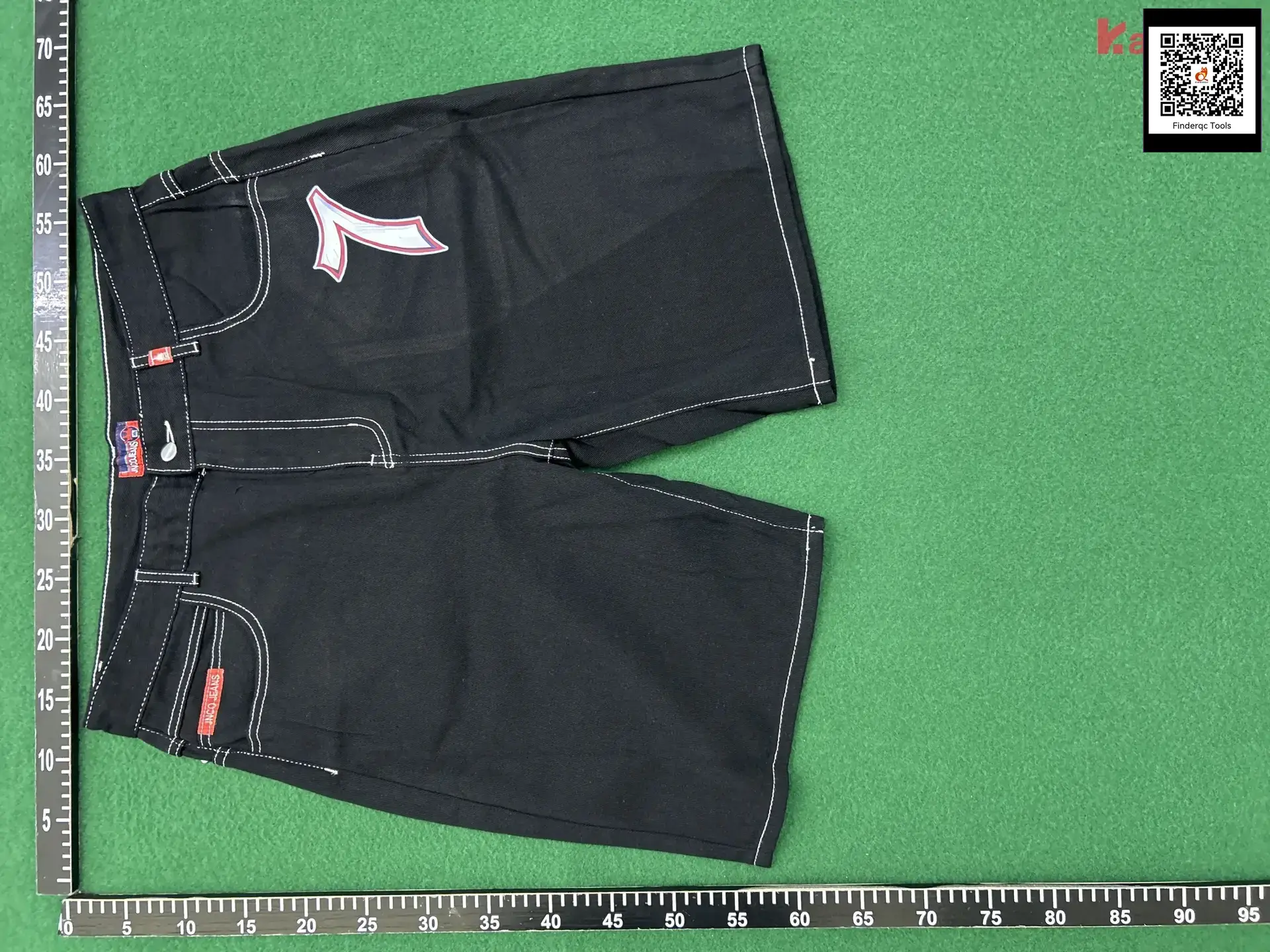 INCO JEANS Men's Black Printed Denim Shorts
