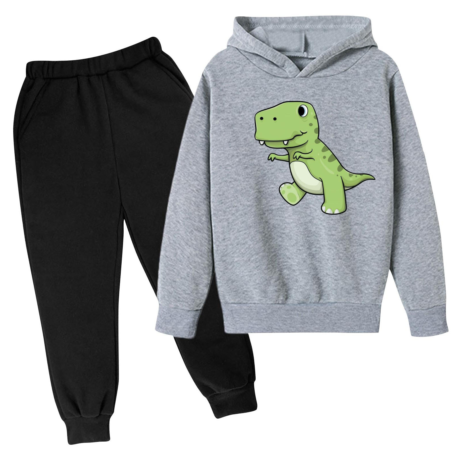 2024 cross-border new children's clothing children's clothing suit fleece-lined hoodie tide brand children's clothing leisure sports hot wholesale