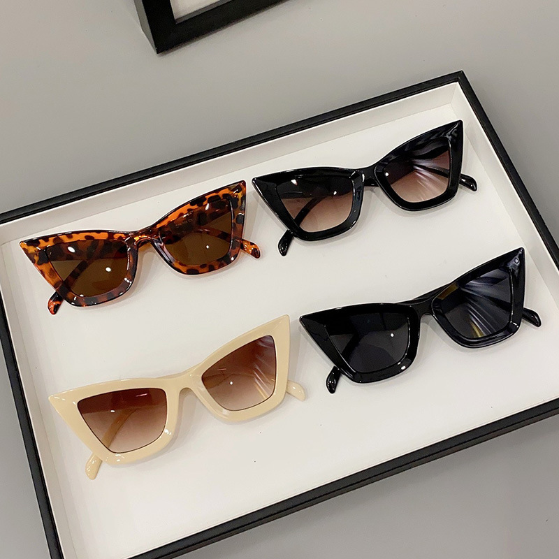 Women's Sunglasses Anti-Uv Round Face Large Frame Sunglasses 2024 New Slim Retro Internet Celebrity Glasses 98097
