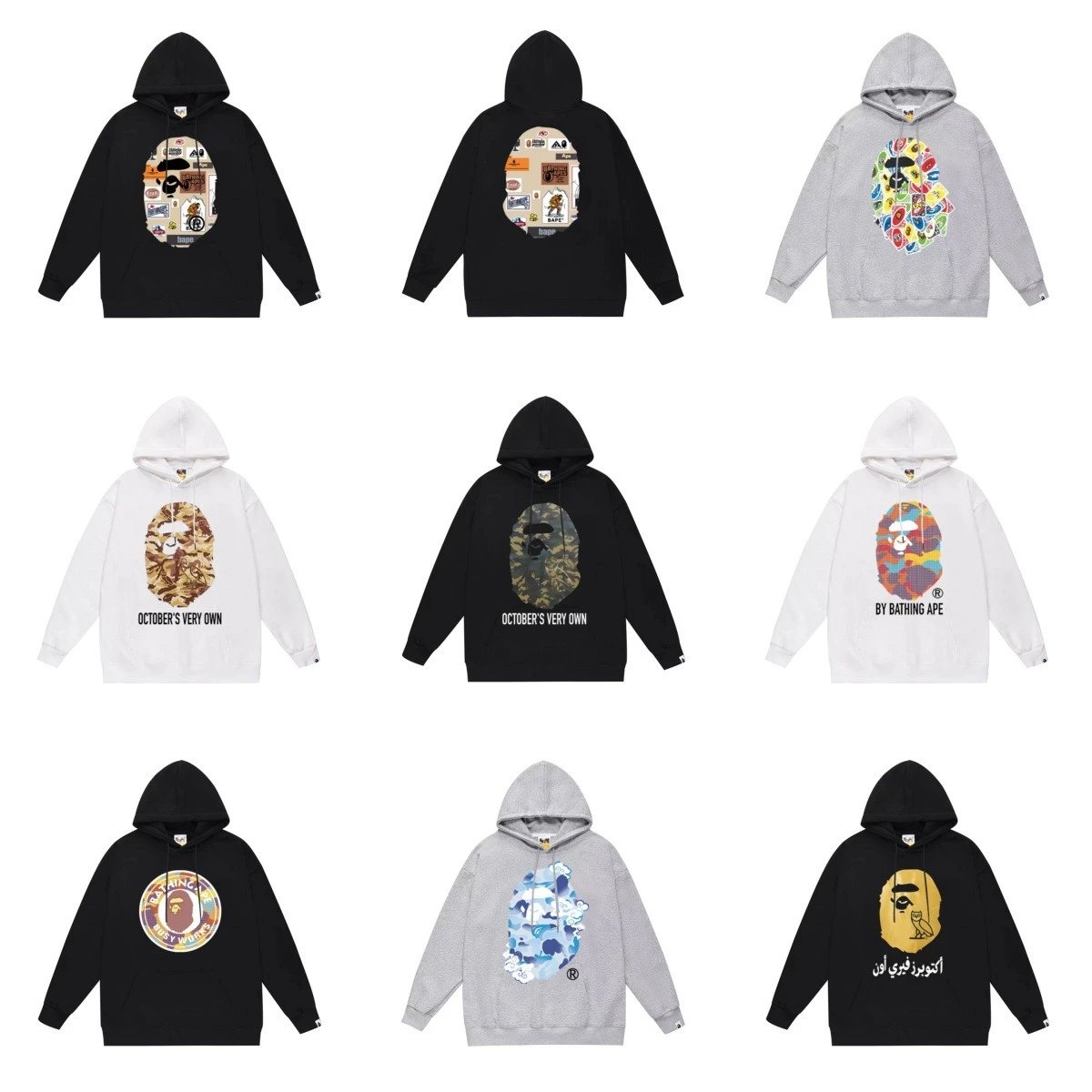 Streetwear Spring Autumn New Print Unisex Hooded Hoodie