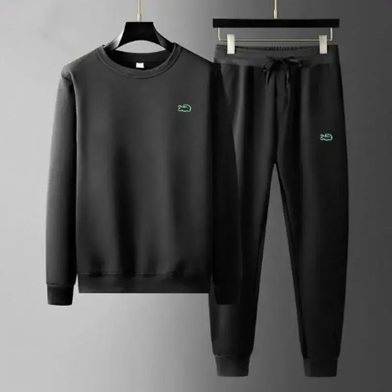 新款休闲圆领卫衣卫裤时尚慢跑运动服鱼