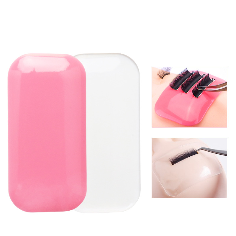 Grafting Eyelash Pink Transparent Thick Silicone Forehead Sticker Electrostatic Sticker Eyelash Silicone Gasket Eyelash Tool