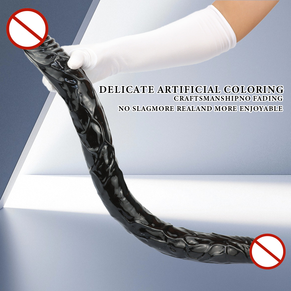 Double-Headed Extra-Long and Extra-Large Simulated Double-Headed Dildo, Simulated Penis, Lesbian Dildo for Adult Sex