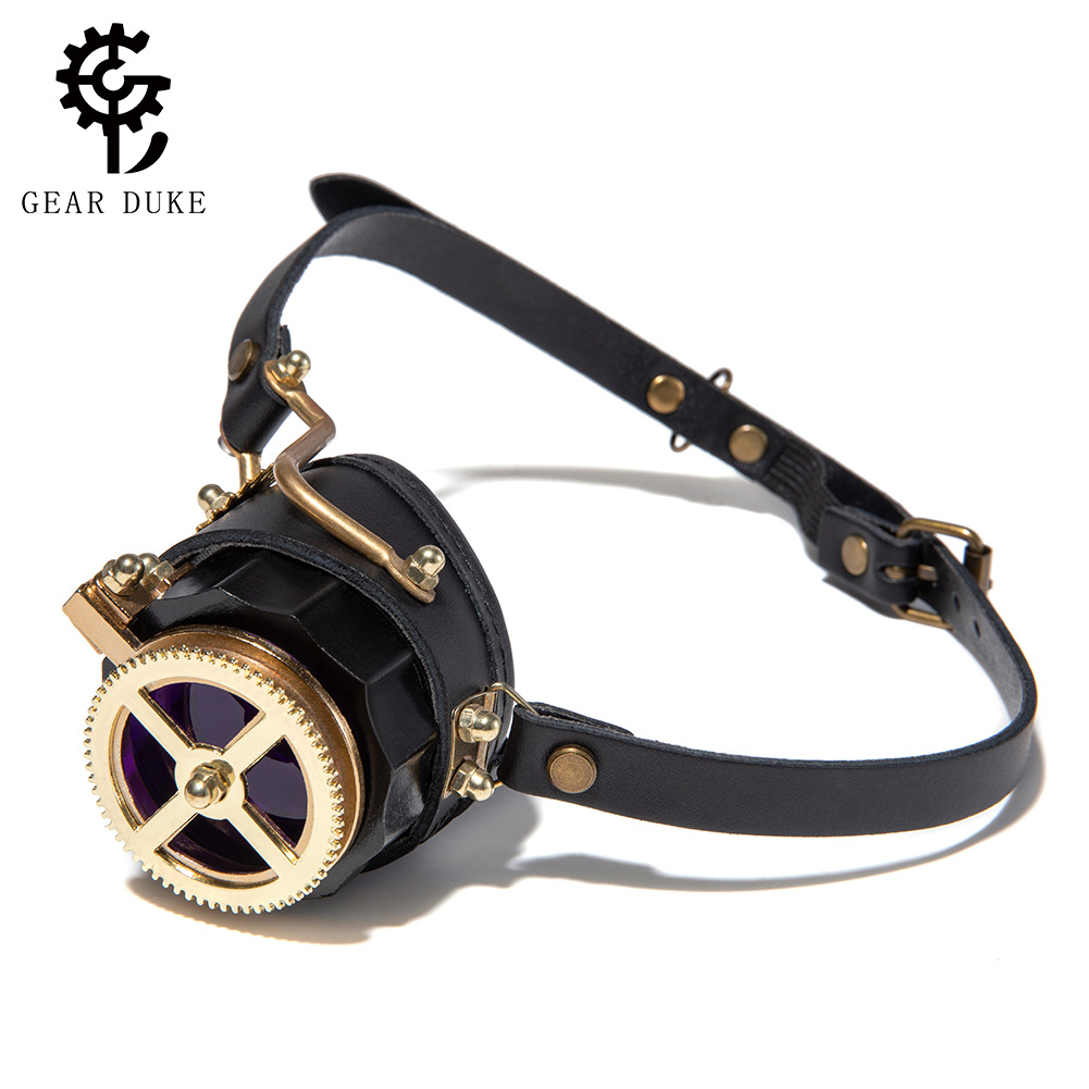 Steampunk Industrial Style Vintage Goggles Halloween Medieval Heavy Metal Goggles Gothic Glasses Props