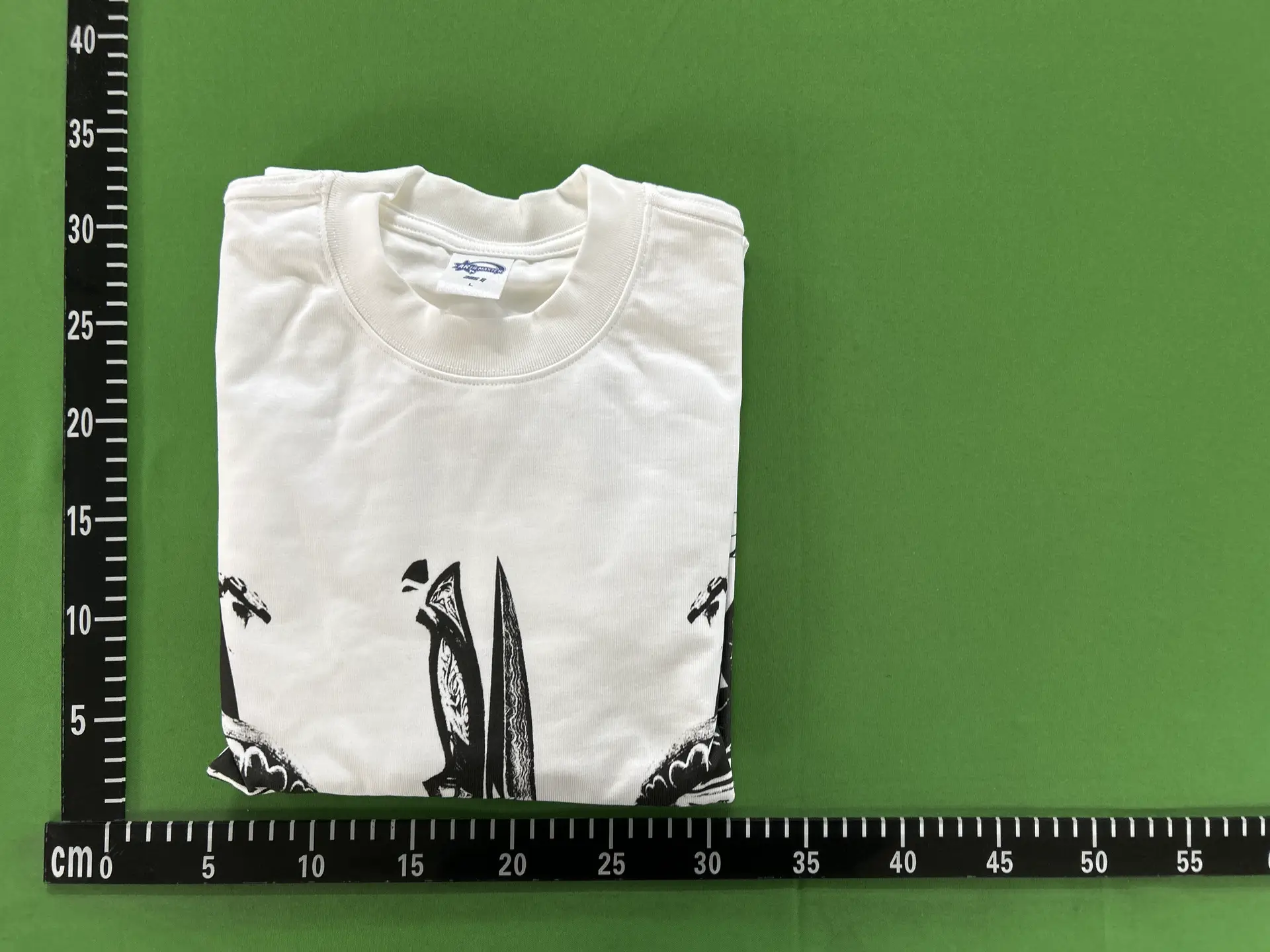 Artie | 2025 Autumn and Winter New Pure Color 305g Dark Dagger Trendy Brand Printed Pure Cotton Loose Long-Sleeved T-Shirt