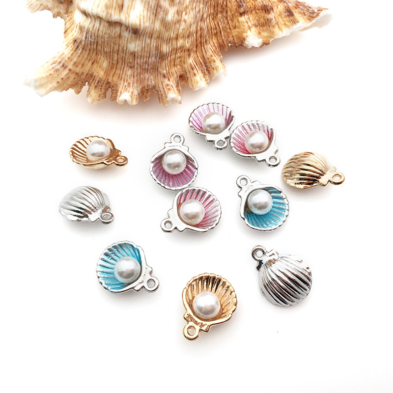 1 Marine series pearl shell bracelet pendant diy accessories summer style marine life pendant small accessories