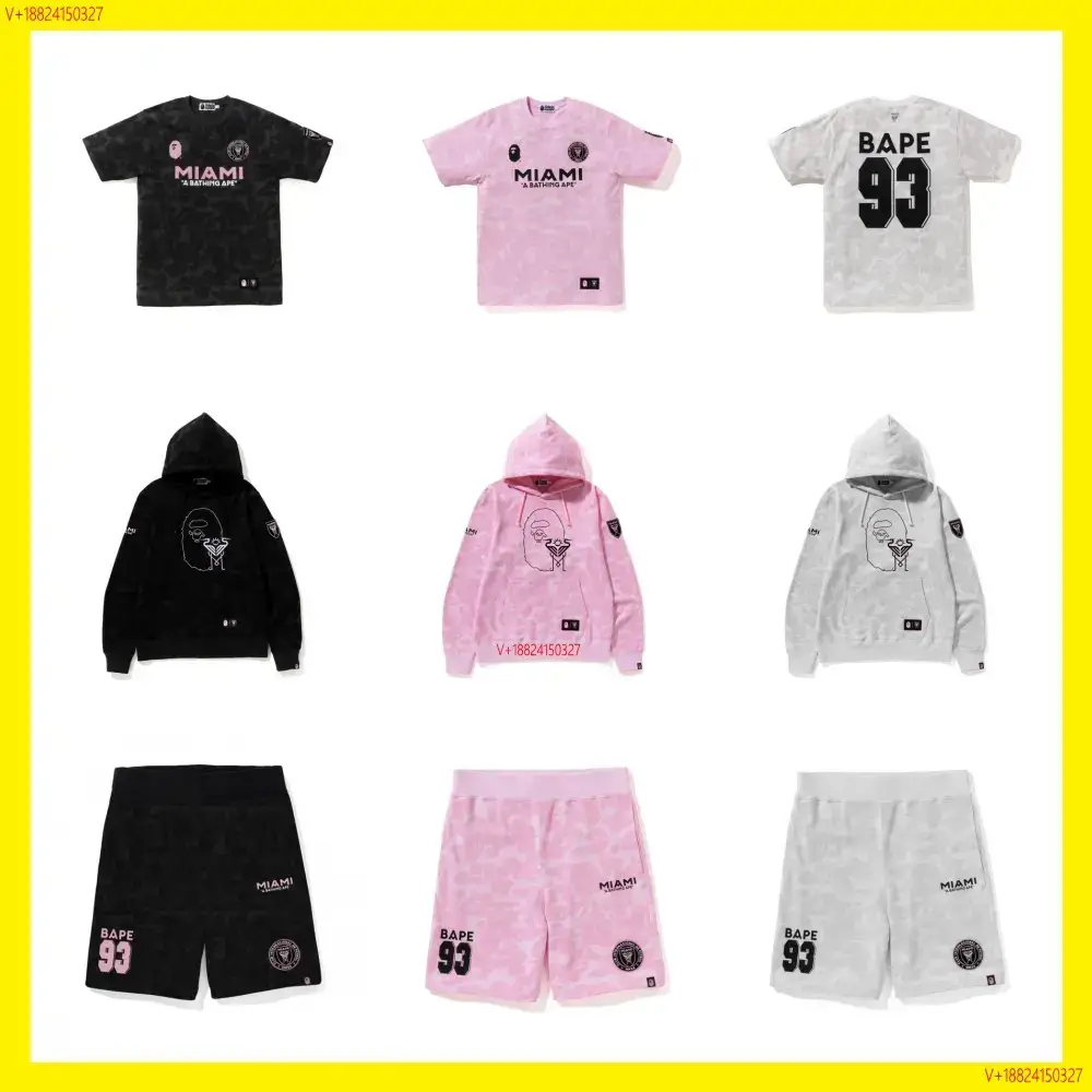 BAPE Miami 93 T-shirts Hoodies and Shorts