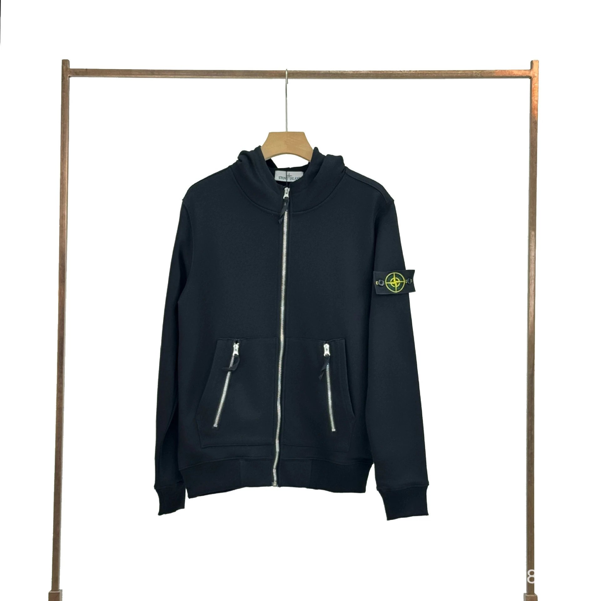 Stone Island Zip-up Hoodie Foto QC de WEIDIAN na Qualit.ly