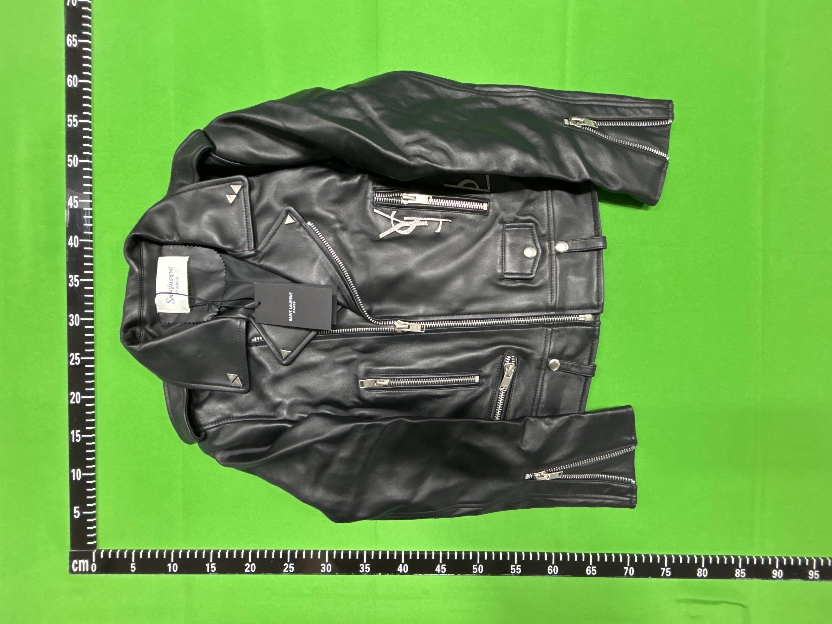 Saint Laurent Paris Leather Biker Jacket QC