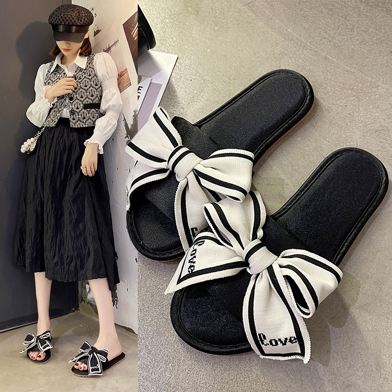2024 spring and summer xiangfeng satin slippers new Korean flat-bottomed home shoes breathable lightweight sandals and slippers women wholesale