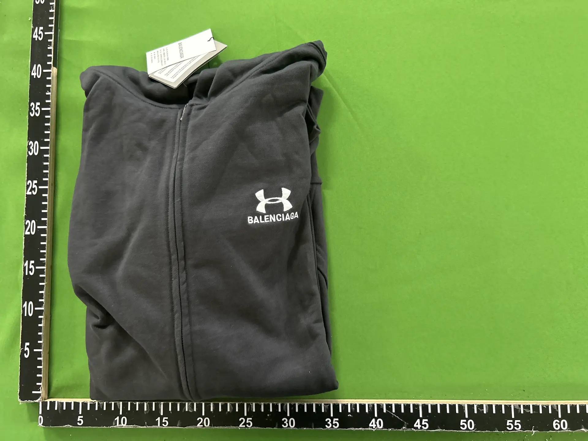 [Ceiling Direct Shot] Trendy Collaboration letter Embroider Logo Hoodie Cardigan Zipper Sweatshirt Outwear Men