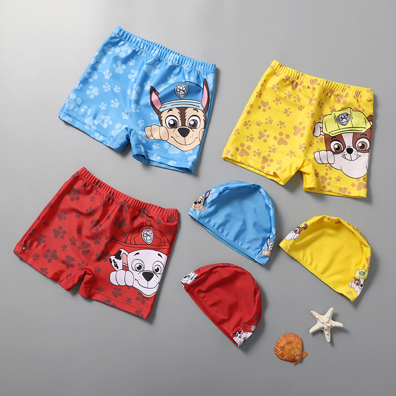 Children's Swimming Trunks for Boys Children's Boxer Swimsuit with Hood Baby's Swimsuit Split Swimsuit Small, Medium and Large Children's Hot Spring Swimsuit