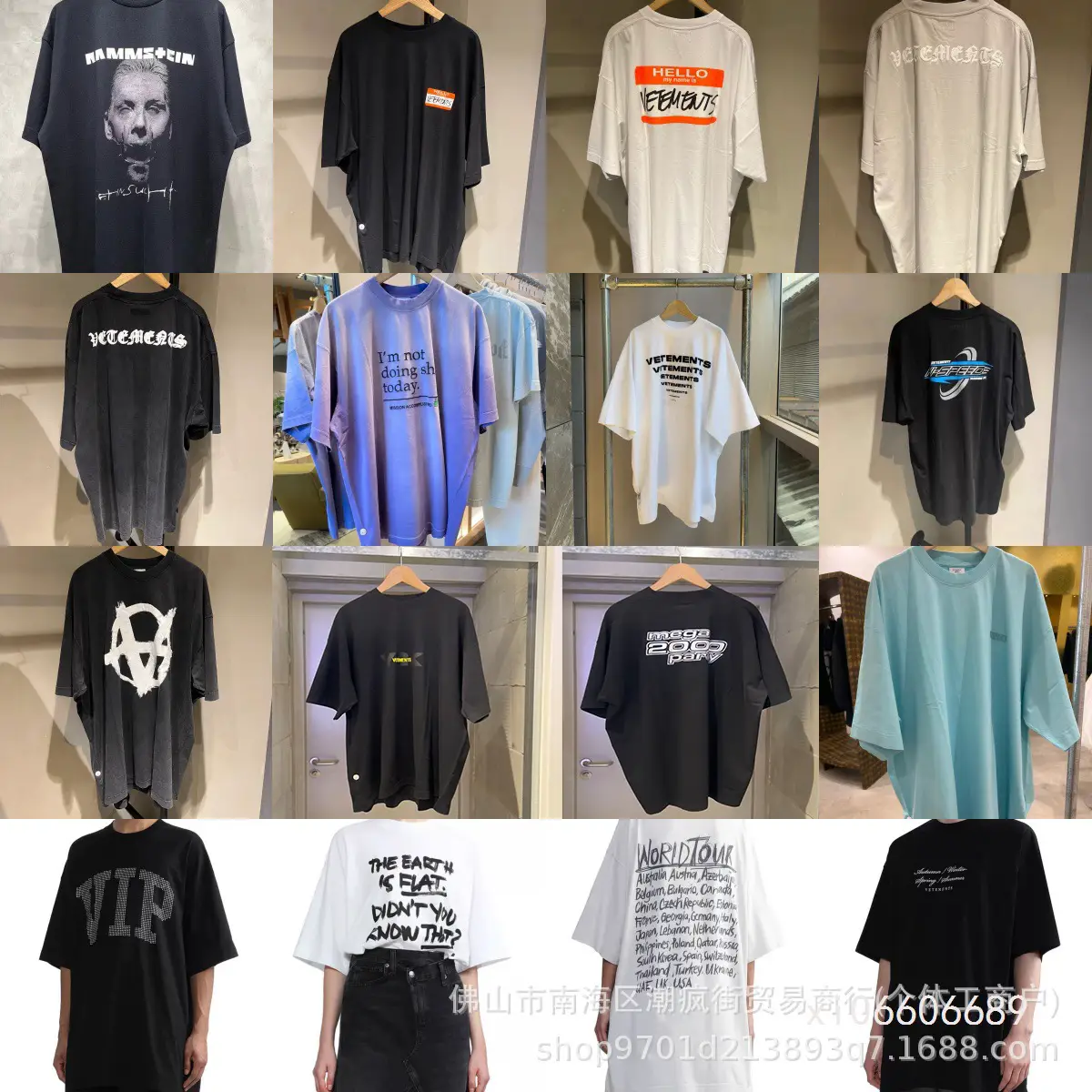 Cross-Border Vtm Vit Cute American New Retro Old Washed Letters Loose and Versatile Pink Short-Sleeved T-Shirt for Men and Women