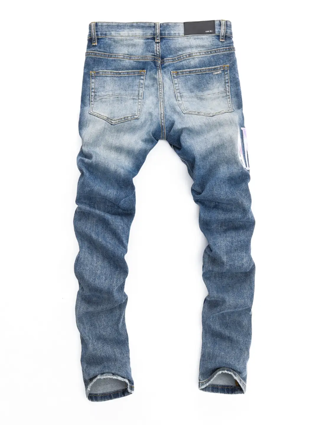 2024 Spring and Summer New arrival Hole Skinny Jeans silm Men Blue Trendy Nightclub Hong Kong Style Beggar Tight High Quality Mair