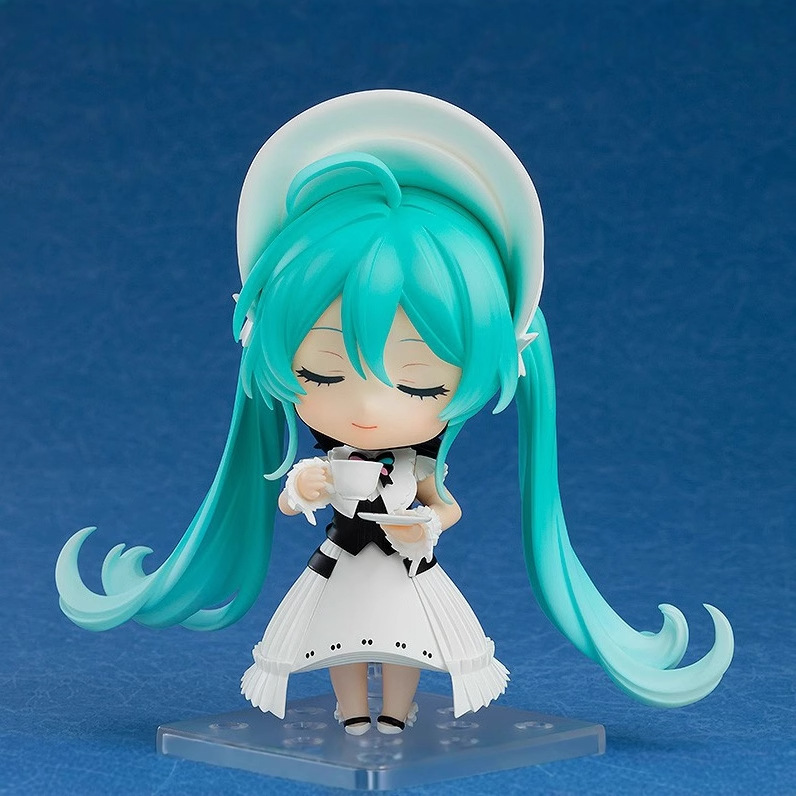 Hatsune Q Version Clay # 2490 Symphony Maid Hatsune Movable Face Changing Doll Boxed Figure Ornament
