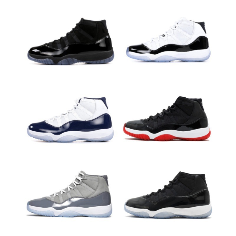 Cross-Border Putian Shoes Aj1 Basketball Shoes Big Devil Black Red North Carolina Blue High-Top Jordan 11 Men's and Women's Sports Casual Shoes Foto QC de 1688 na Qualit.ly