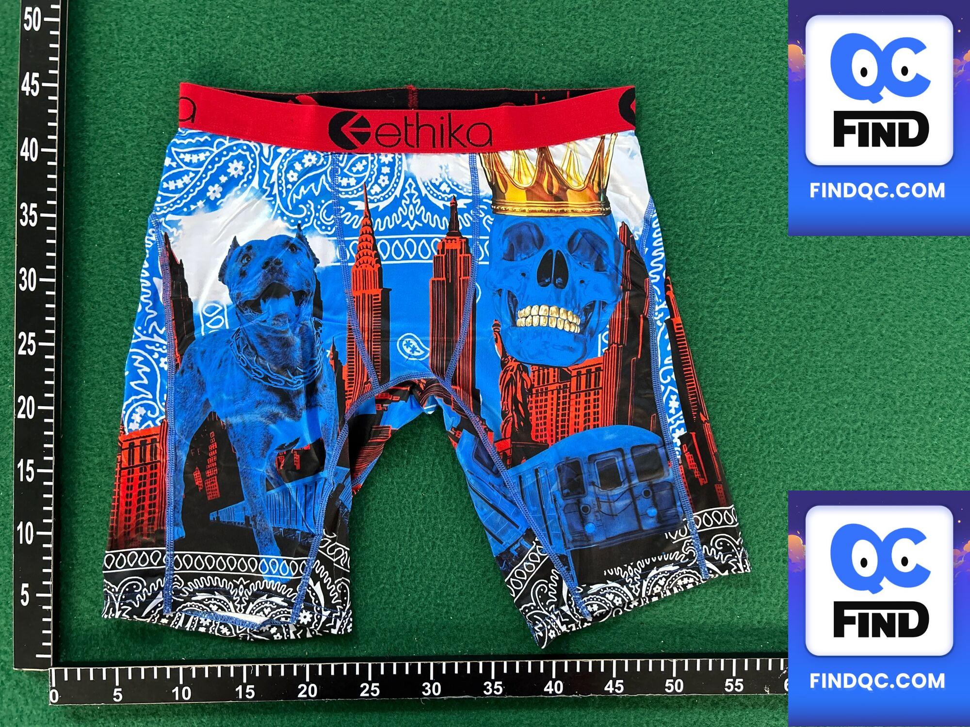 Ethika Underwear Men Ice Silk Long Boxer Briefs Trendy hip hop Sports shorts Trendy Boys' Boxer Briefs QC