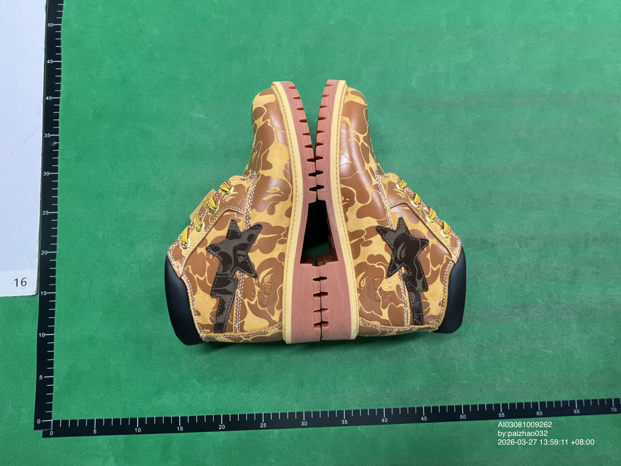 Martin Boots for Men, Large Yellow Boots, Fashionable Casual Camouflage Mid-Top Men's Shoes, Indestructible Co-Branded Trendy Work Boots for Men QC