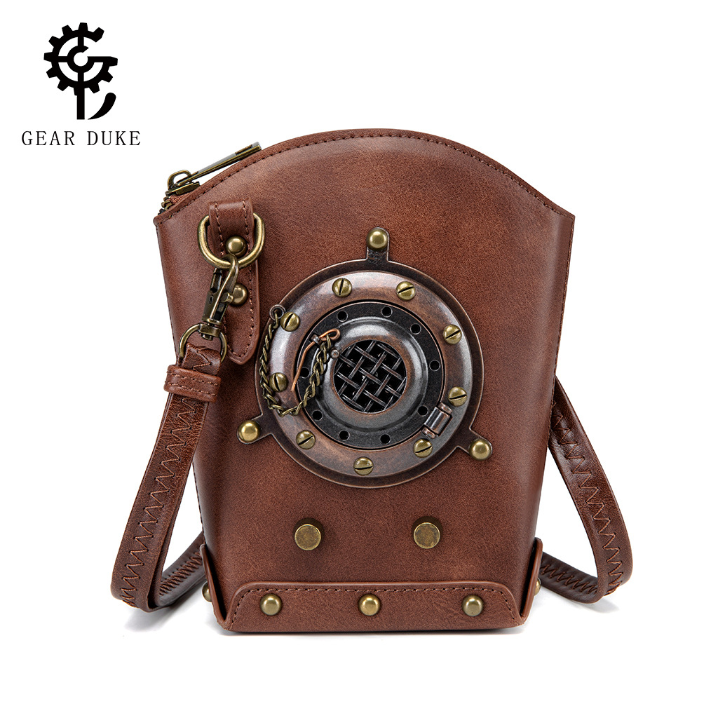 Amazon TEMU Cross Border New Medieval Industrial Retro Women Crossbody Bag Niche Mini Shoulder Bag