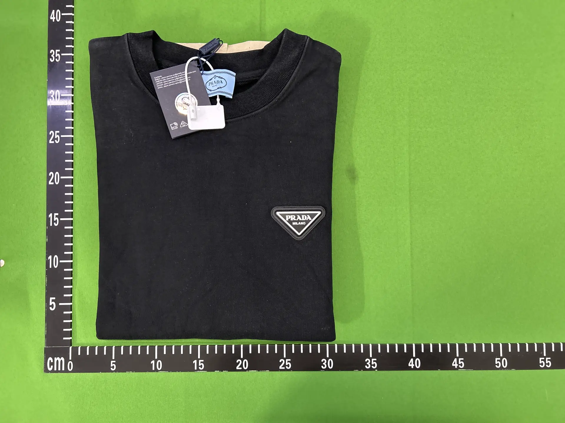 Prada Black Round Neck Sweatshirt