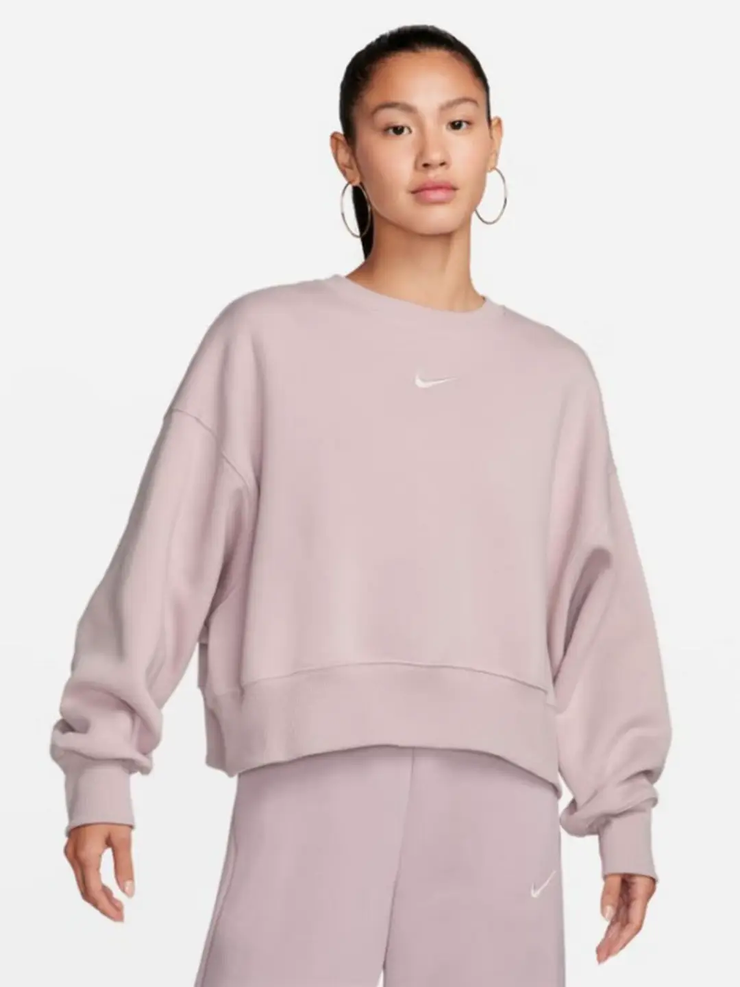 Nike Women's 2024 Winter New arrival Tops Round Neck Pullover Athleisure Sweatshirt Fv7675