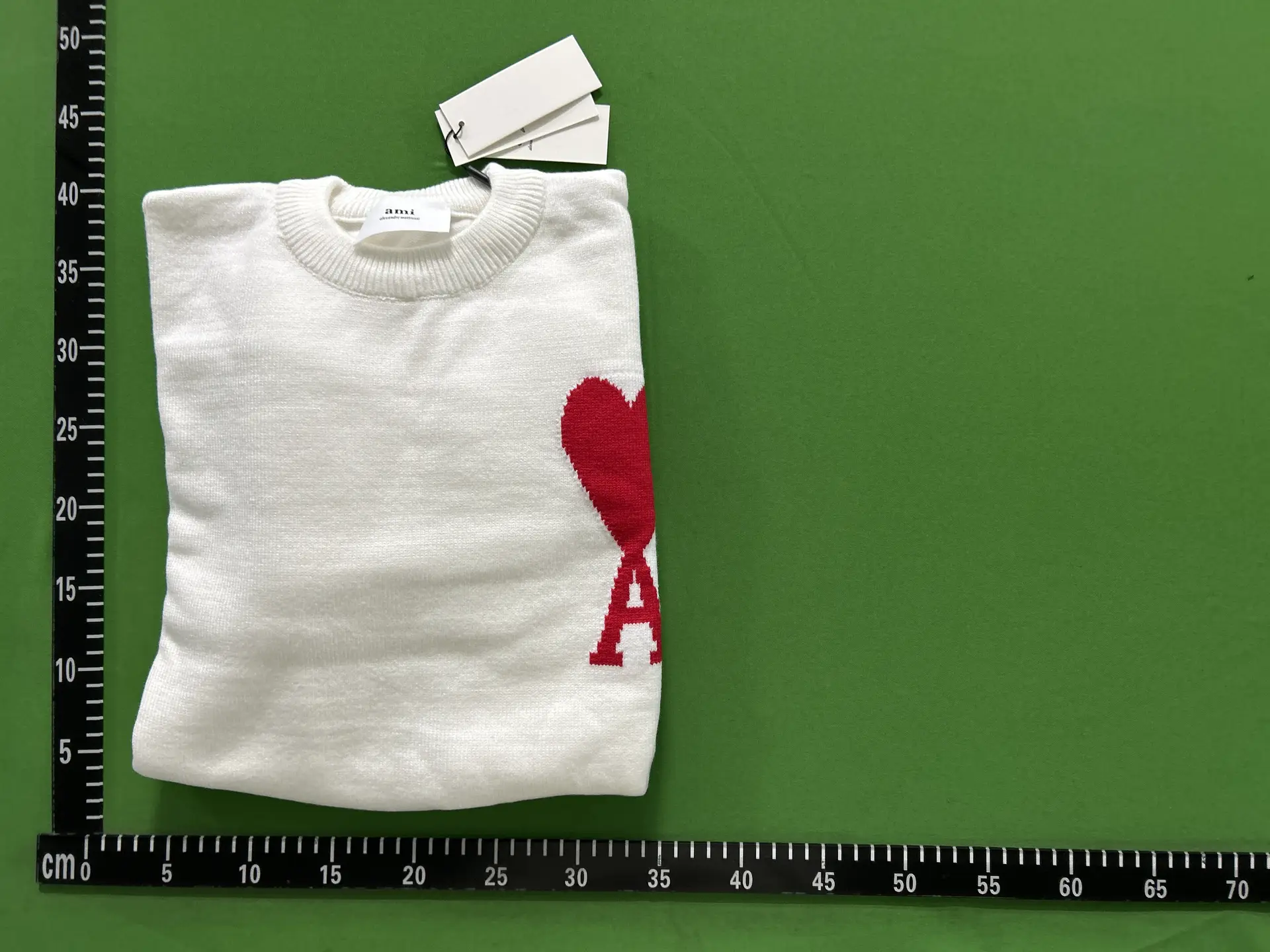 AMI Paris Ami de Coeur Sweater White