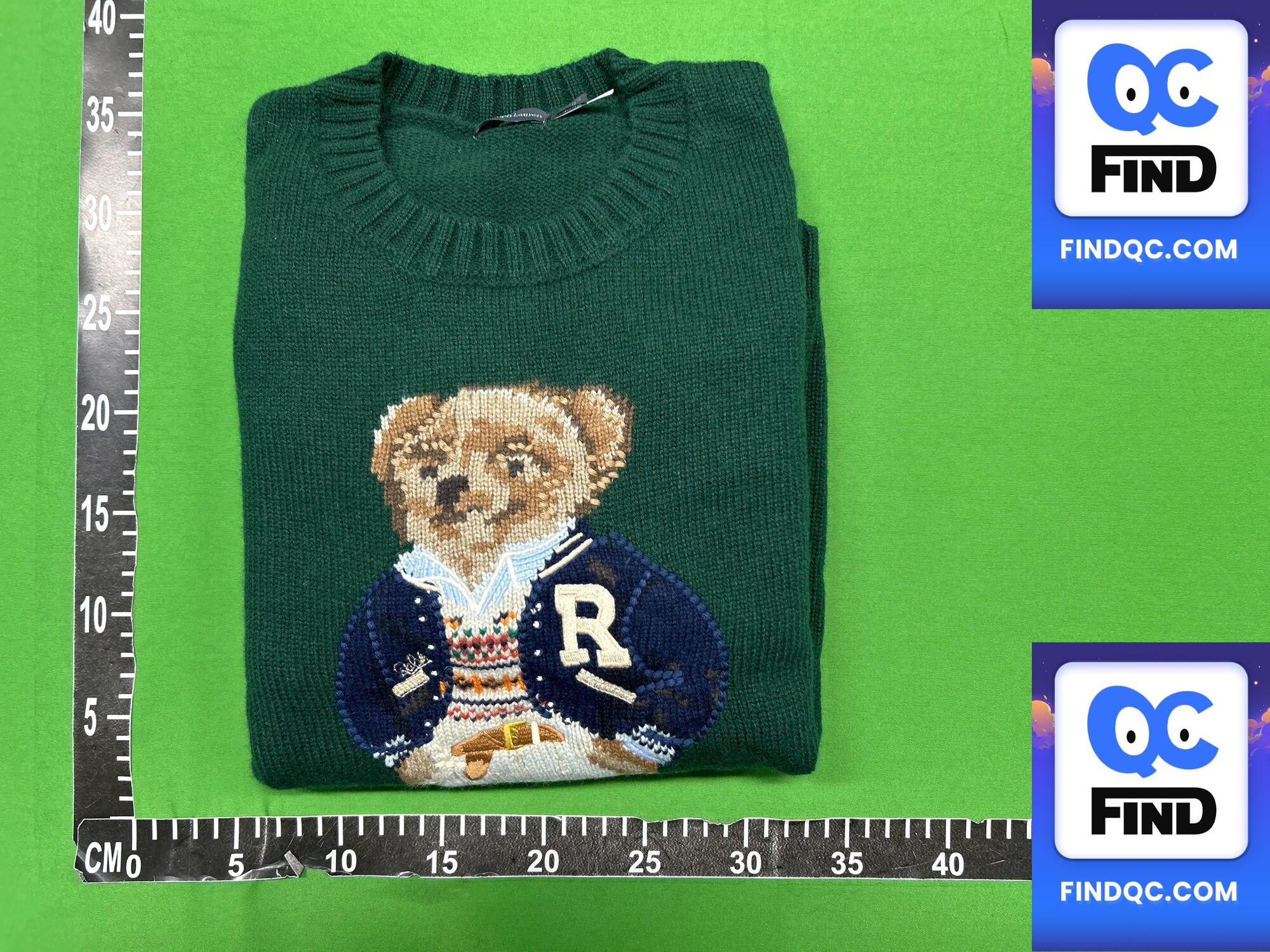 Polo Ralph Lauren Wool Cartoon Bear Sweater QC