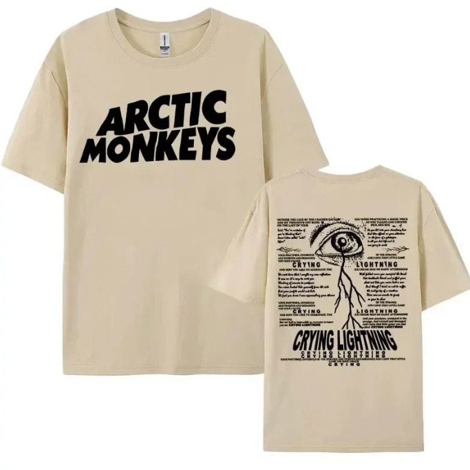 Rock Arctic Monkeys Crying Lightning T-Shirts Men Women