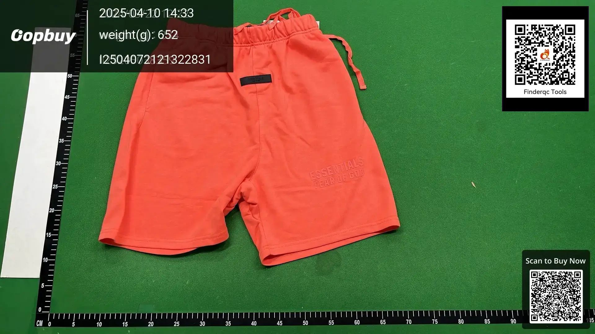FOG Duplex ESSENTIALS Casual Flocking Shorts Loose High Street Sports Pants Trendy Pants for Men and Women Couple