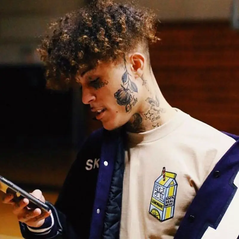 Lil Skies Same Style Lyrical Lemonade Lemon Box Short-Sleeve T-Shirt Men's Rap Hip-Hop Trendy Half-Sleeve