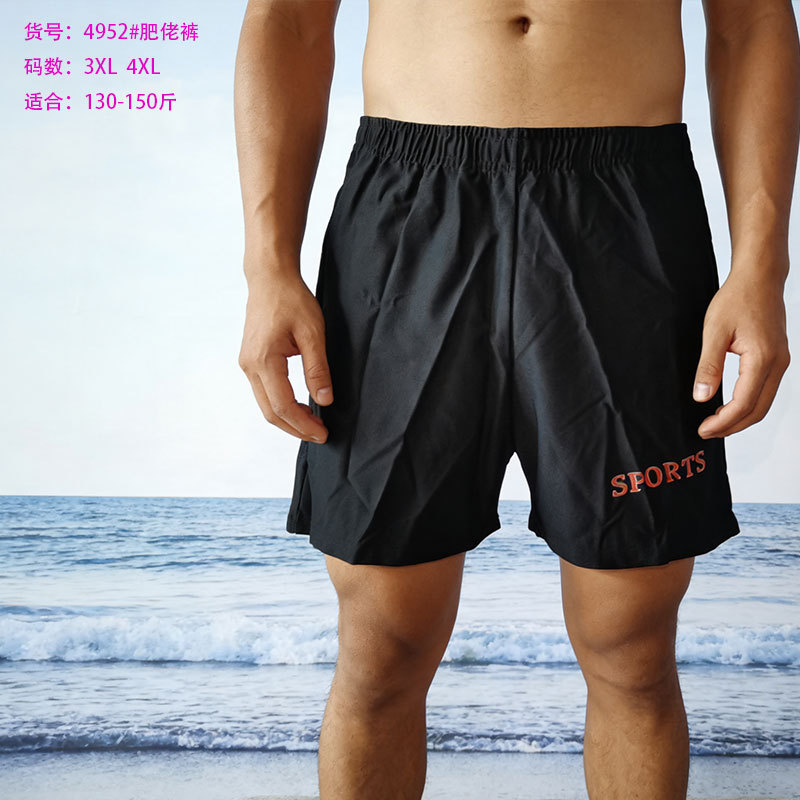 New Extra-Large Size Swim Trunks for Big and Tall Men, Loose-Fitting Quick-Dry Swimming Shorts, Wholesale Beach Shorts