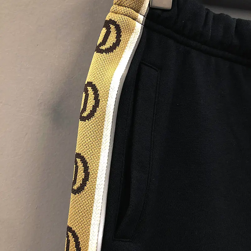 Fashion Street Style Trendy Trendy Stripes Loose Men and Women Couple Wear Sports Pants Casual shorts Summer