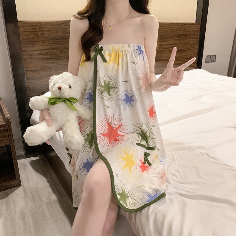 Factory Direct Sales Beauty Salon Tube Top Bath Skirt, Health Center Sauna Suit, Bathrobe, Sauna Bathrobe, Wearable Chest Wrap Bath Towel for Women