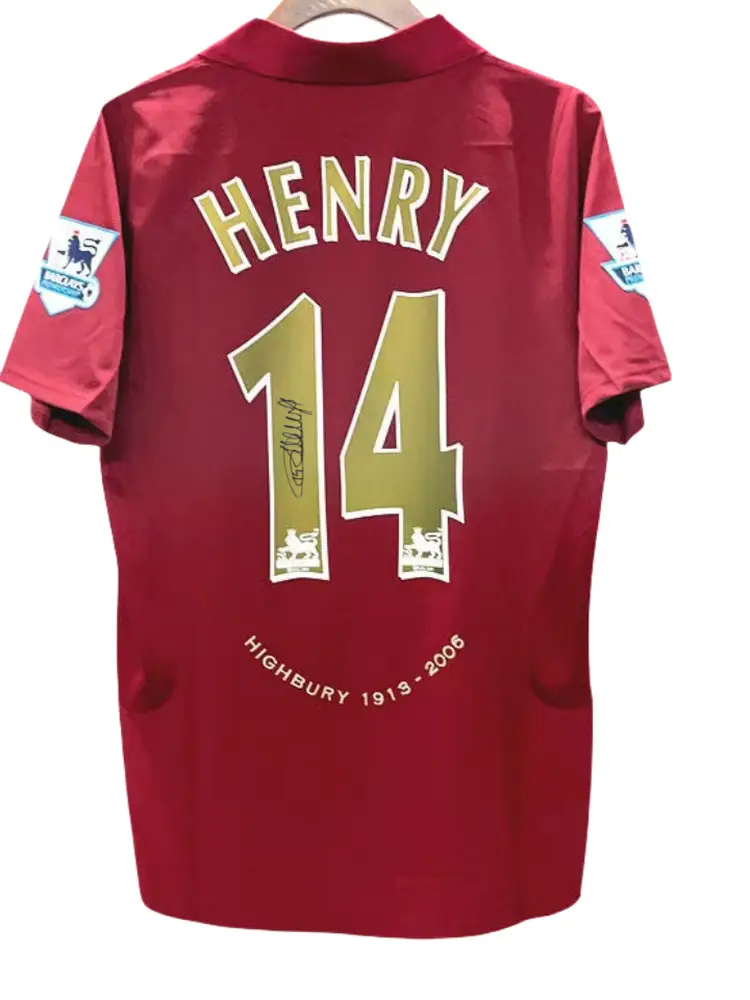 25-26 Away Henry Soccer Shirt Jersey Printed Signature