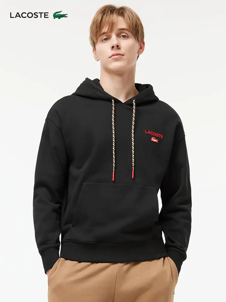 Lacoste2025 Fu Snake New Year Series Couple Styles Winter Trendy Loose Hooded Sweatshirt | Sh5344